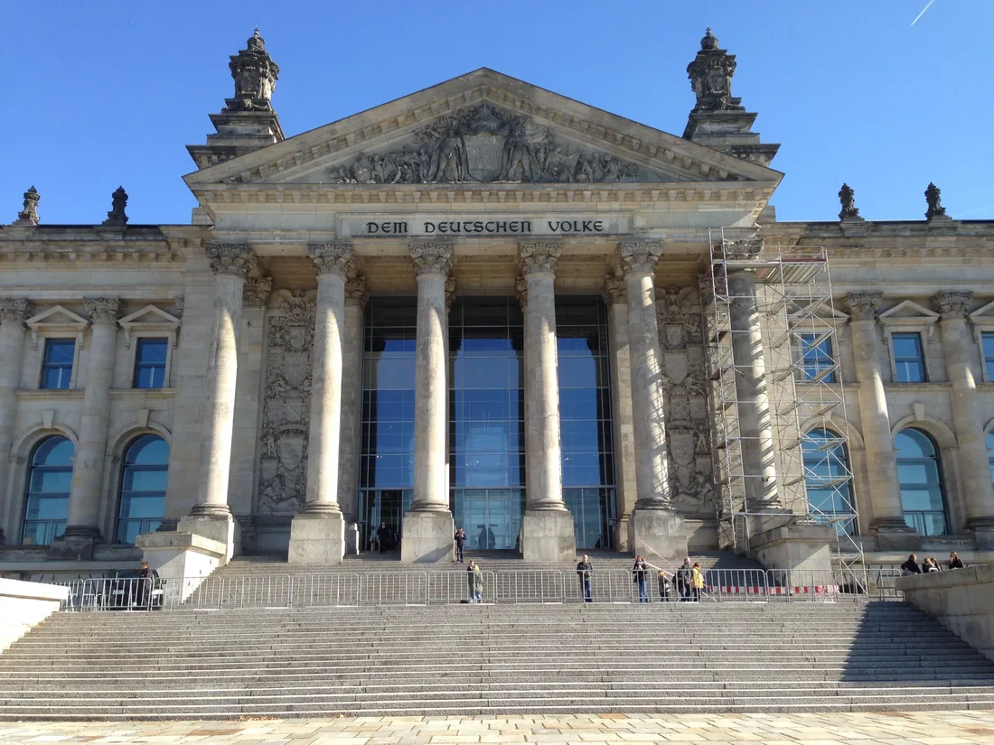 Gerüst am Reichstag, Berlin, 2013